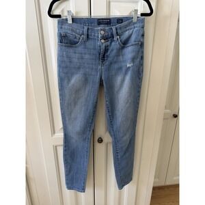 Lucky Brand Mid Rise‎ Skinny Jeans Women's 6x28 Regular Light Wash Stretch Denim